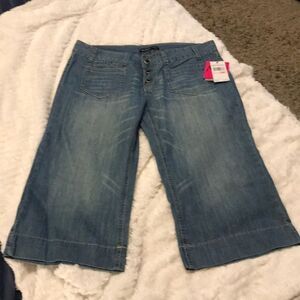 Members only jean gaucho pants